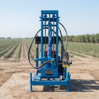 Foreuse hydraulique rotative Liyo pour puits d'eau, moteur diesel compact, options multi-diamètres, portable, profondeur de forage max. 200 m