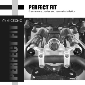 NICECNC Cache de tube supérieur de fourche avant en aluminium pour moto <span class=keywords><strong>BMW</strong></span> R1200RT 2019-2022 R1250GS 2019-2024 R1200GS 2013-2018 R1200R <span class=keywords><strong>R850R</strong></span> - Product Image 5
