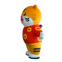Nouveau Costume Gonflable de Tigre de Dessin Animé avec Ventilateur Intégré, Couleurs Vives, pour Événements Publicitaires, Résistant au Soleil, Durable, Taille Personnalisée