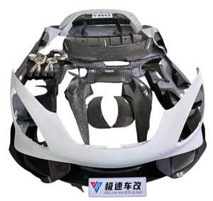 Kit de carrocería de coche de fibra de medio carbono para <span class=keywords><strong>Mclaren</strong></span> 720s actualización a <span class=keywords><strong>765LT</strong></span> estilo coche parachoques delantero y trasero difusor trasero - Product Image 1