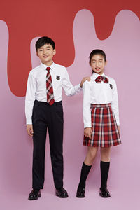 High Quality Design Logo Kindergarten Primary <strong>School</strong> Children Unisex <strong>School</strong> Dress Skirt <strong>Trousers</strong> 100% Cotton Eco-friendly - Product Image 3