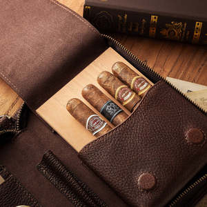 Estuche para Cigarros de Cuero Genuino, Estuche de Viaje Grande para Cigarros, Organizador, Regalo para el Día del Padre - Product Image 4