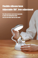 Lampe de bureau LED sans fil contemporaine et simple en forme de dôme avec batterie rechargeable, protection oculaire pour la lecture et cadeau pour enfants