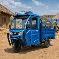 Tricycle de fret électrique robuste à carrosserie ouverte, 3 roues, pour entrepôt et usine, 1500W >60V