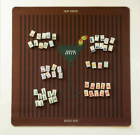 Table de Mahjong portable moderne de luxe en acrylique, pliable, pour jeux de casino et divertissement