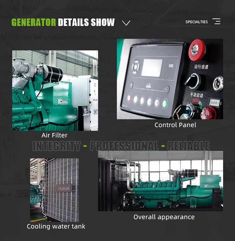 250kw Super Silent Diesel Generator Big Power For Hotel Restaurant Hospital Use For Sale