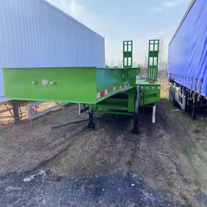 Remolque de plataforma baja hidráulica de 1-2 toneladas para trabajo pesado con cuello de cisne, 12.5x2.5x1.5m, Shandong Fengniao - Product Image 3