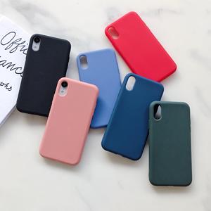 Slim Matte TPU điện thoại bìa cho iPhone 6 7 8 cộng với XS XR 11 12 13 14 15 <span class=keywords><strong>Mini</strong></span> Pro Max Silicone mềm bảo vệ chống sốc cao su trường hợp - Product Image 3