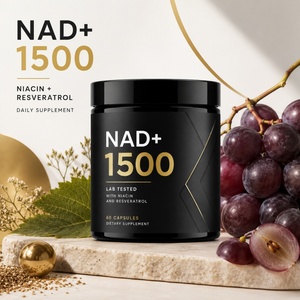 Complément alimentaire NAD+ Premium pour adultes, capsule antioxydante active 1000mg 1500mg NAD+ Nicotidamide Resvératrol Vitamine C sans produits laitiers - Product Image 4