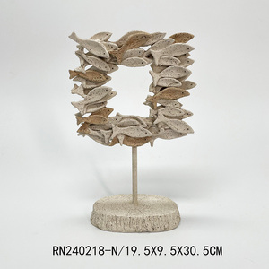 Bán Buôn Bắc Âu Nhựa Dân Gian Nghệ Thuật Trang Trí Nội Thất Bắc Âu Đại Dương Tường Gương Vòng khảm Cá Gương Cá Đồ Trang Trí - Product Image 4