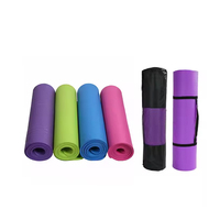 123 gran oferta de dos colores de alta densidad gruesa NBR espuma Fitness y ejercicio Yoga Mat respetuoso con el medio ambiente NBR Yoga Mat