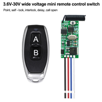 Module de commande à distance sans fil micro-compact avec code d'apprentissage automatique pour moteur DC 3.6V 6V 12V 24V, pour fonctions de marche avant, marche arrière et direction