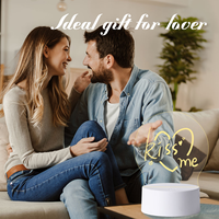 Cadre photo en acrylique double face lumineux à LED, design moderne et écologique, avec tableau effaçable à sec et couleurs multiples, vente en gros