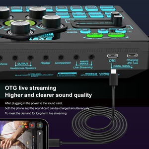 2024 SX91 Professional Live Sound Card Audio <strong>Interface</strong> with Multiple Effects Noise Cancelling <strong>Function</strong> for Live Streaming - Product Image 6