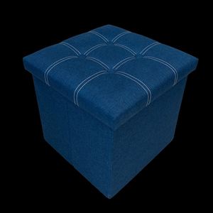 Modern Stool Living Room Furniture <b>Storage</b> <b>Box</b> <b>Fabric</b> Stainless Steel Bamboo Highest Quality Sample Available Stools Counter - Product Image 1