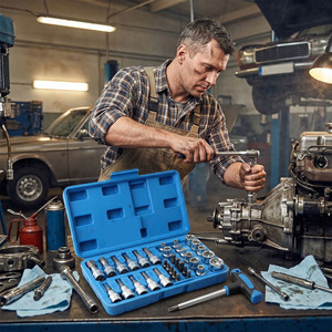 E-Type Socket <b>Bit</b> <b>Set</b> 34-Piece 1/4 In Drive Industrial Grade For Auto And Home Repair Tools - Product Image 4