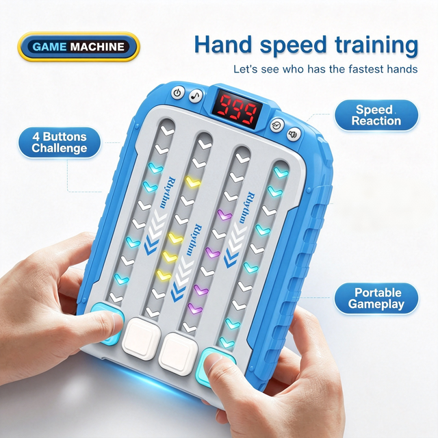 Wholesale Factory Custom Electronic Rhythm Handheld Game Console Educational Press Decompression Music Toy