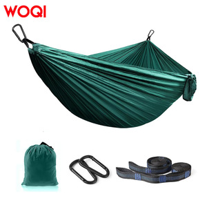 Hamaca portátil de nylon Woqi de 140x270 cm para uso en exteriores, interiores, camping, senderismo, playa, unisex, ligera. - Product Image 4