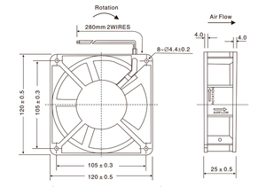Bán Buôn 12025 Giá Tốt Yên Tĩnh Tiếng Ồn 120Mm Không Chổi Than Mát Lưu Lượng Hướng Trục Người Hâm Mộ 110V 220V <span class=keywords><strong>AC</strong></span> Máy Hàn Điện Quạt Làm Mát - Product Image 6