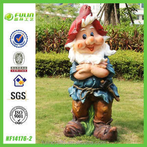 Statue de gnome de jardin en polyrésine grandeur nature, <span class=keywords><strong>nains</strong></span> en plein air, rassemblés dans un cerisier, pour parc, centre commercial, décoration de sculpture de dessin animé artificielle - Product Image 5