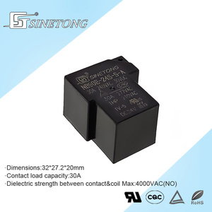 4-Pin 24V Electromagnetic PCB Power Relay Miniature 40A Load Current 1A High Power General Purpose Switch 4KV <b>Sealed</b> Relay - Product Image 3