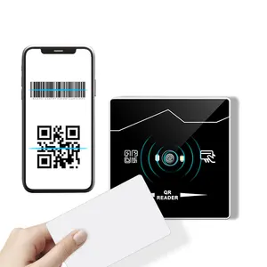 支持蓝牙RS232 UART智能125khz NFC IC ID读卡器Wiegand二维码扫描仪网络门禁读卡器