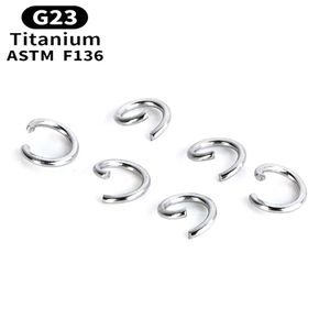 G23 Titan Mở Nhảy Nhẫn Vòng Bạc Màu Kết Nối Chia Nhẫn Mũi Xỏ Làm Bông Tai Mũi Clip Cho Phụ Nữ - Product Image 4