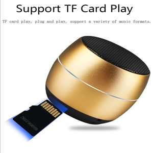 Luxury Aluminum Metal <b>Mini</b> Wireless <b>Speaker</b> S3 Metal HiFi TWS Super Small Steel Loudly <b>Speaker</b> Wireless Portable - Product Image 2