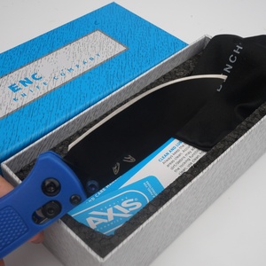 Navaja de bolsillo de emergencia con diseño de punta caída, mango de fibra de nailon, apertura con pomo de pulgar, personalización profesional. - Product Image 3