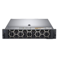 Serveur Rack 2U R740 d'occasion en promotion avec double processeur 6130, 256 Go DDR4, 2*3.84T SSD SATA, H730P, iDRAC, double alimentation 750W en stock