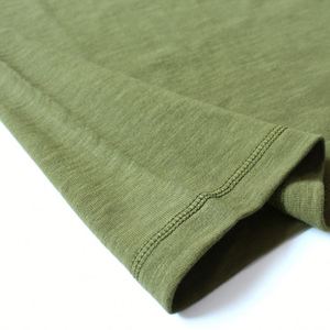 Quality Casual Jersey Heavy <b>Weight</b> Slub Cotton T-Shirt Summer Wholesale Mens Clothes <b>Blank</b> Neck Khaki Unisex Letter Short Sleeve - Product Image 6