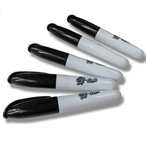 बच्चों के लिए प्लास्टिक ब्लैक मिनी गोल्फ स्थायी मार्कर पेन, स्कूल, कार्यालय, हैंग होल के साथ कार्यालय, प्लास्टिक, धातु पर जुर्माना - Product Image 2