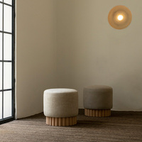 Tabouret et pouf de style japonais avec coussin doux pour salon meubles de maison pour hôtel installations de loisirs ferme