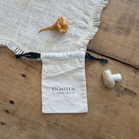 Sac en coton biologique avec cordon de serrage, réutilisable, pour courses, personnalisable, petit sac anti-poussière