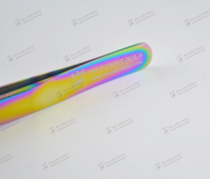 Pincettes d'isolation à Angle droit multicolores, pincettes d'extension de cils en acier inoxydable de couleur arc-en-ciel - Product Image 6