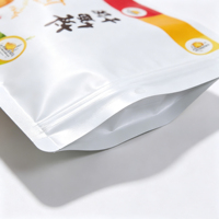 Pochette à fermeture éclair imprimée, en plastique souple de qualité alimentaire, pour l'emballage de collations, de bonbons et d'aliments secs