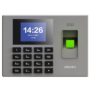 Deli Fingerprint Attendance Machine 14060 Stainless Steel Employee <b>Clock</b> <b>In</b> <b>Out</b> Device - Product Image 5