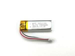 501130แบตเตอรี่ลิเธียมไอออนสำหรับ CB ได้รับการรับรองจาก KC ขนาด3.7V 150mAh 5.0x11x30mm รับประกัน12เดือน - Product Image 3