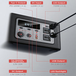 Yoobao <span class=keywords><strong>EB3A</strong></span> + PV120 614Wh MPPT Batterie externe à charge rapide Centrale électrique portable pour une utilisation d'urgence en extérieur Stockage d'énergie - Product Image 4