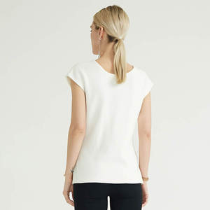 Suéter de lana con diseño <span class=keywords><strong>cruzado</strong></span> Blanco clásico para <span class=keywords><strong>mujer</strong></span> - Product Image 5