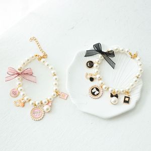 Accesorios de Joyería para Mascotas <span class=keywords><strong>Collar</strong></span> de Moda para Gato con Perlas y Corona - Product Image 4