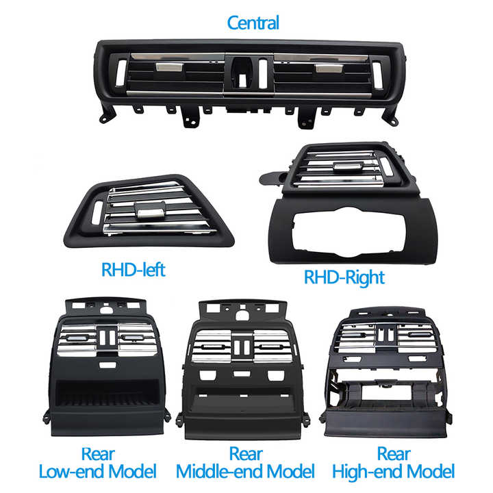 RHD Front Left Right Rear Center Dashboard Fresh Air Conditioning 