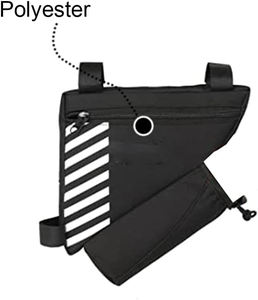 Bolsa de Manillar Plegable para Bicicleta, Bolsa de Almacenamiento Triangular con Función de Equilibrio para Viajes, Muestra Gratis - Product Image 2