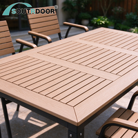 Ensemble de meubles de jardin et de salon modernes et durables en aluminium, 7 pièces, avec chaises et table de bistrot