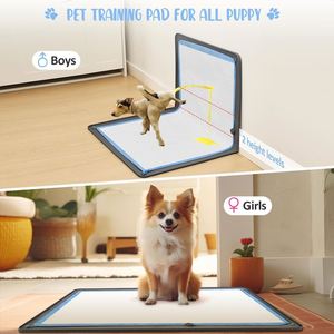 Silicone Wall-mounted Dog Pee Pad Holder Tray Reusable Puppy <b>Potty</b> <b>Training</b> Pads Extra Large Toilet Wee Pee Pad Holder for Pet - Product Image 4
