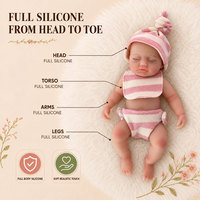 BAkwbwBY Poupée Reborn 12 Pouces Silicone Intégral Caucasienne Bébé Nouveau-Né Réaliste Collection OEM ODM Grossiste Fournisseur