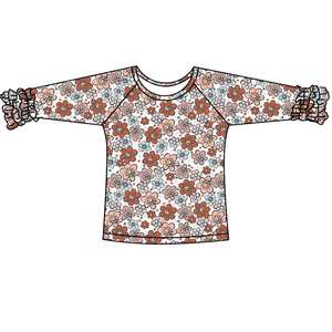 Qingli Chemises Et Hauts Pour <span class=keywords><strong>Bebe</strong></span> ODM Filles Nouveau-Né À Manches Longues Avec Volant En Gros Style Décontracté Bébé Tops - Product Image 2