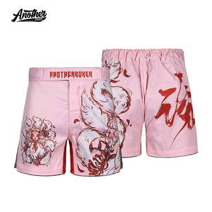 Shorts de combat Jiu <span class=keywords><strong>Jitsu</strong></span> personnalisés noirs avec logo, shorts MMA, shorts de grappling - Product Image 3