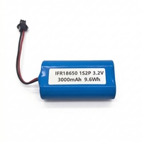 Baterai Isi Ulang LiFePO4 18650 2P 3.2V 3000mAh Paket Baterai Lithium dengan Pcb dan Konektor SMP-2P