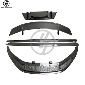 Kit de pare-chocs en fibre de carbone sèche style Vorstein pour Audi R8 2017-2019 : Lame avant, diffuseur arrière, spoiler, jupes latérales - Product Image 6